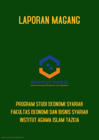 Laporan Magang : Strategy In Improving The Local Economy Tharough Assistance In Halal Certificantion By Lppm Institut Tazkia
