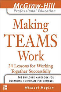Making teams work : 24 lessons for working together successfully