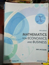 Mathematics For Economics and Business Edition fifth
