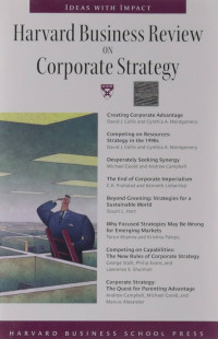 Harvard Business Review On Corporate Strategy