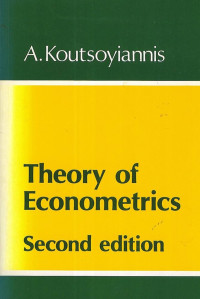 Theory Of Econometrics : 2nd Edition