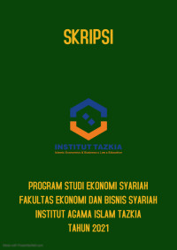 The Influence Of IAI Tazkia's Existence On Islamic Financial Literacy In The Sentul City Community. Case Study : Babakan Madang, Citaringgul, Cadas Ngampar, Cipambuan, And Bojong Koneng