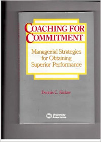 Image of Coaching for Commiment : Management Strategis for Obtaining Supercor Performance