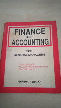 FINANCE AND ACCOUNTING