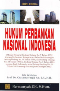 Hukum Perbankan Nasional Indonesia (Edisi Kedua)