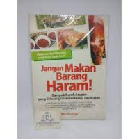 Jangan makan barang haram!