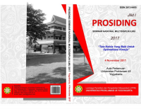 Image of Prosiding Seminar Nasional Multidisiplin Ilmu 4 November 2017, Aula Pertemuan Universitas Proklamasi 45 Yogyakarta