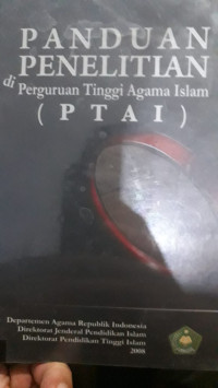 Panduan penelitian di perguruan tinggi agama islam