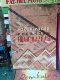 Pokok-pokok pegangan Imam Mazhab