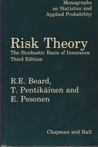 Image of Risk Theory the Stochastic Basic of Insurance 3th Edition