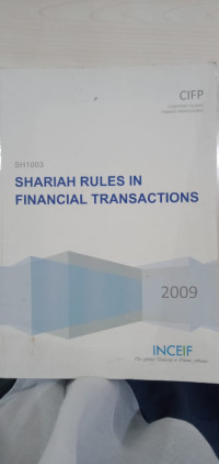 Shariah Rules in Financial Transactions