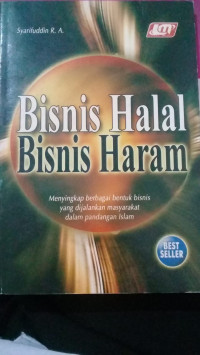 Bisnis halal bisnis haram