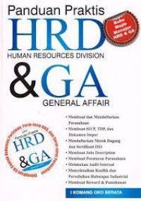 Panduan praktis HRD human resources division & GA general affair