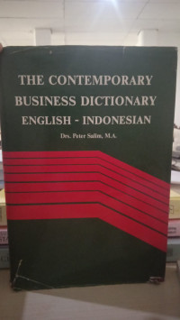 The contemporary business dictionary english - indonesian